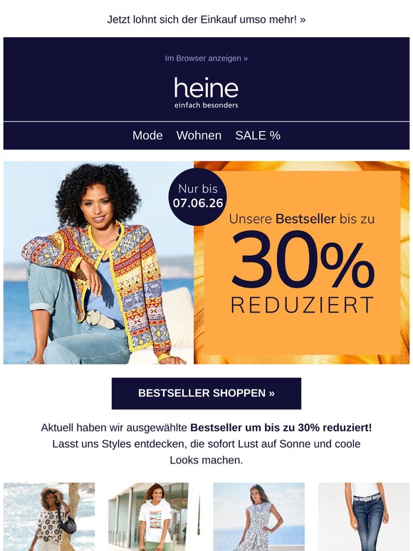 Bis zu 30% Rabatt auf Bestseller! 😍