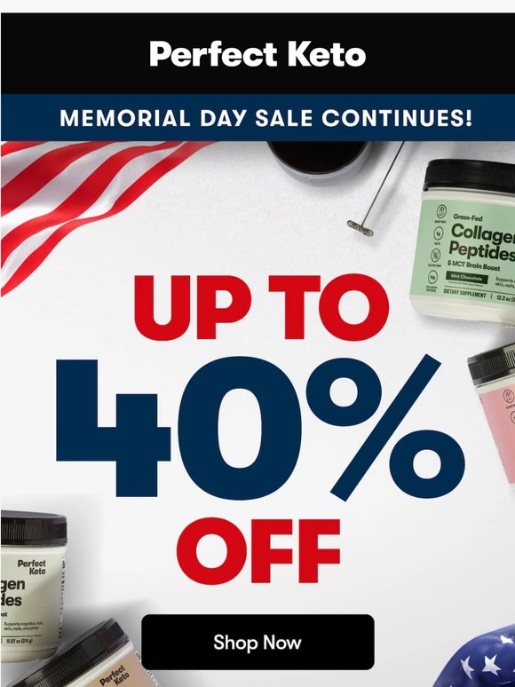 Up To 40% Off Memorial Day Sale Is On!