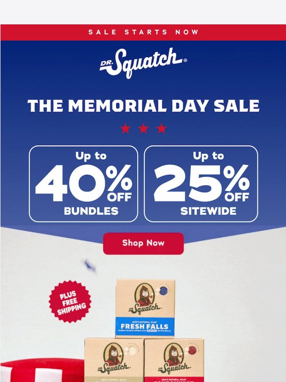 The Memorial Day Sale is LIVE