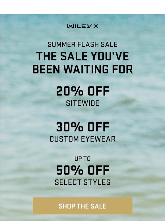 Our biggest sale of the year