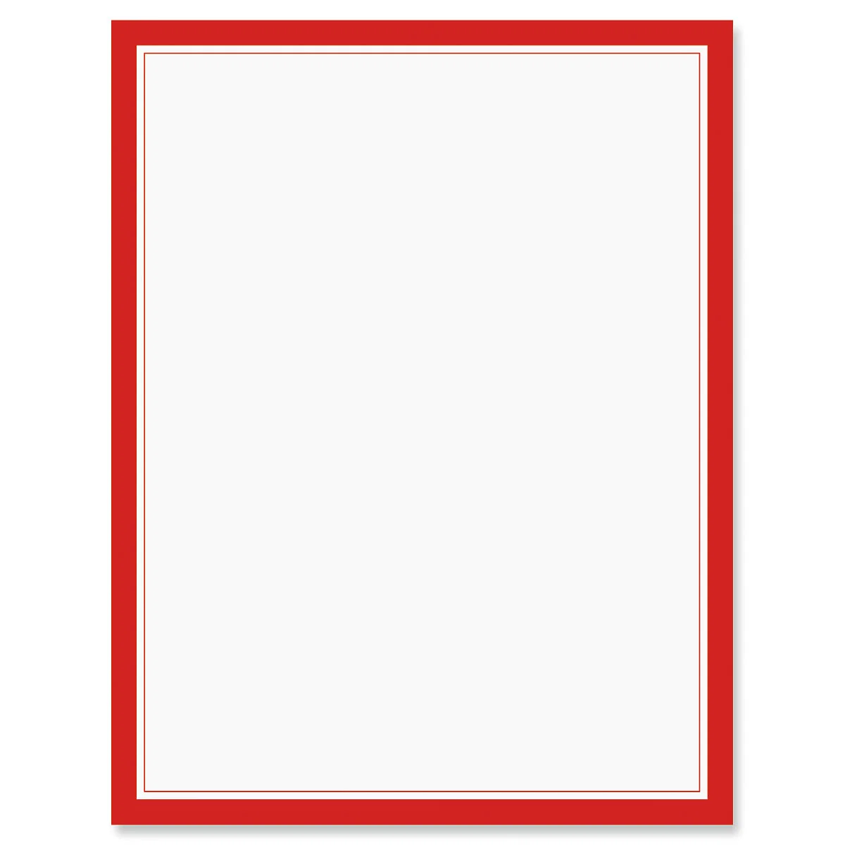 Image of Red Frame Letter Papers