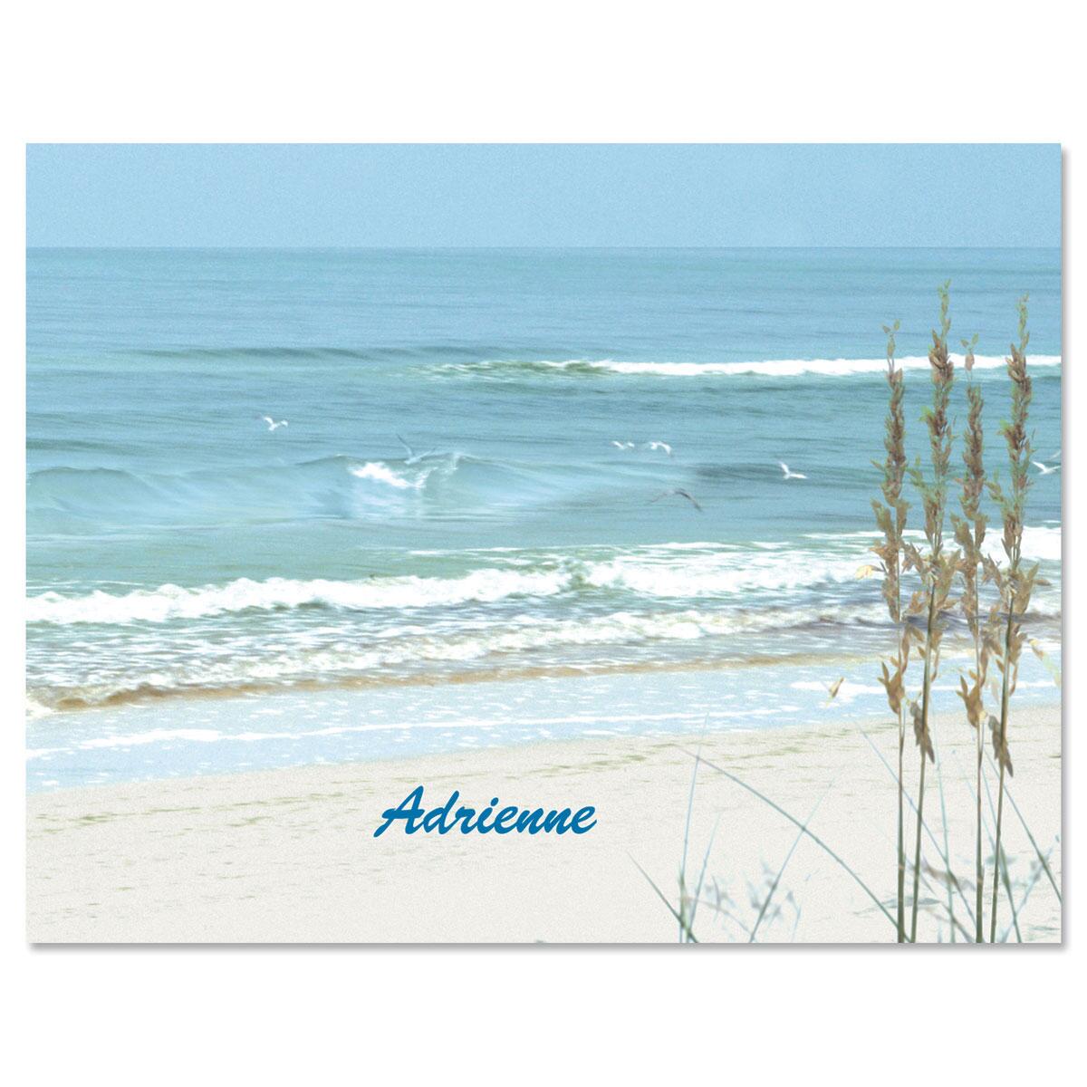 Image of Seashore Custom Note Cards