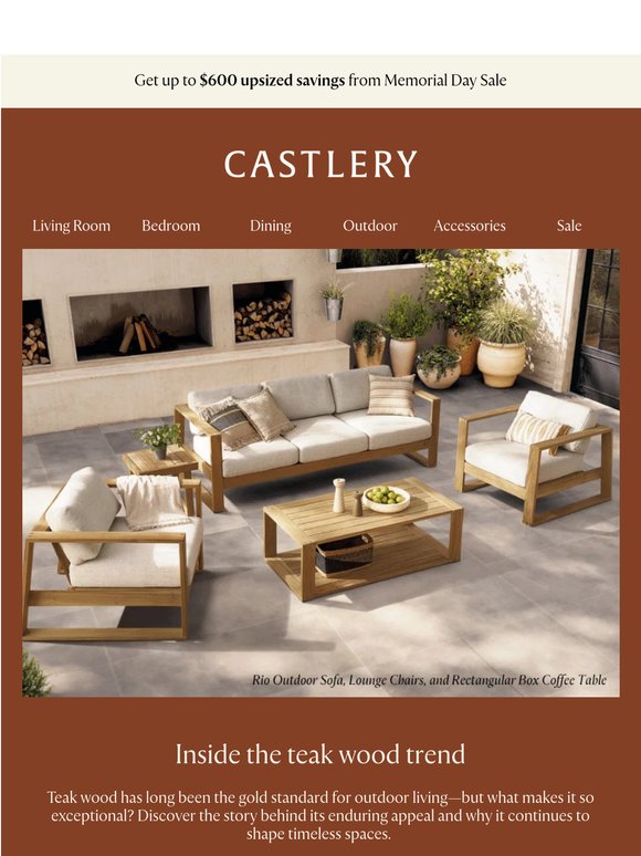 Teak wood—the secret behind timeless outdoor furniture