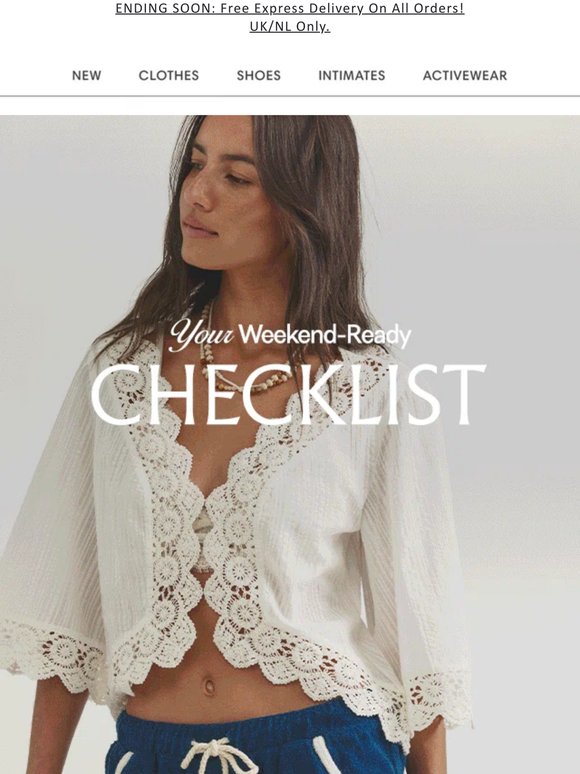 The answer to your weekend plans →