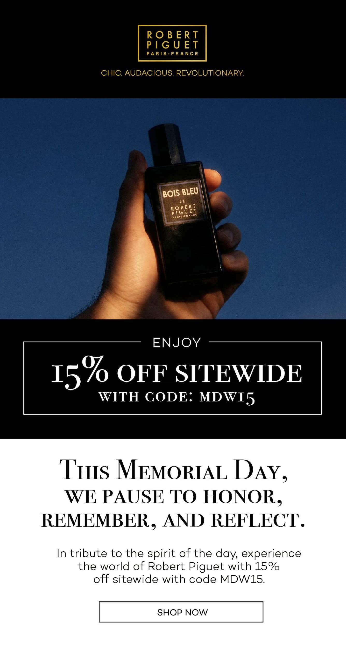 Robert Piguet Parfums Memorial Day