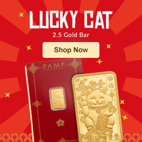 2.5 Gold Bar - Lucky Cat