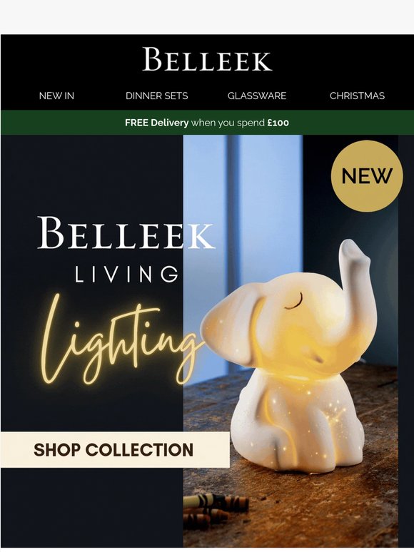 💡 New in — light up your home with Belleek Living's latest lighting collection