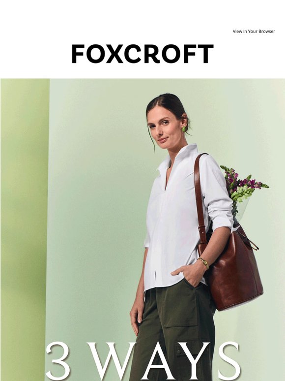 One shirt. Three ways to wear it.