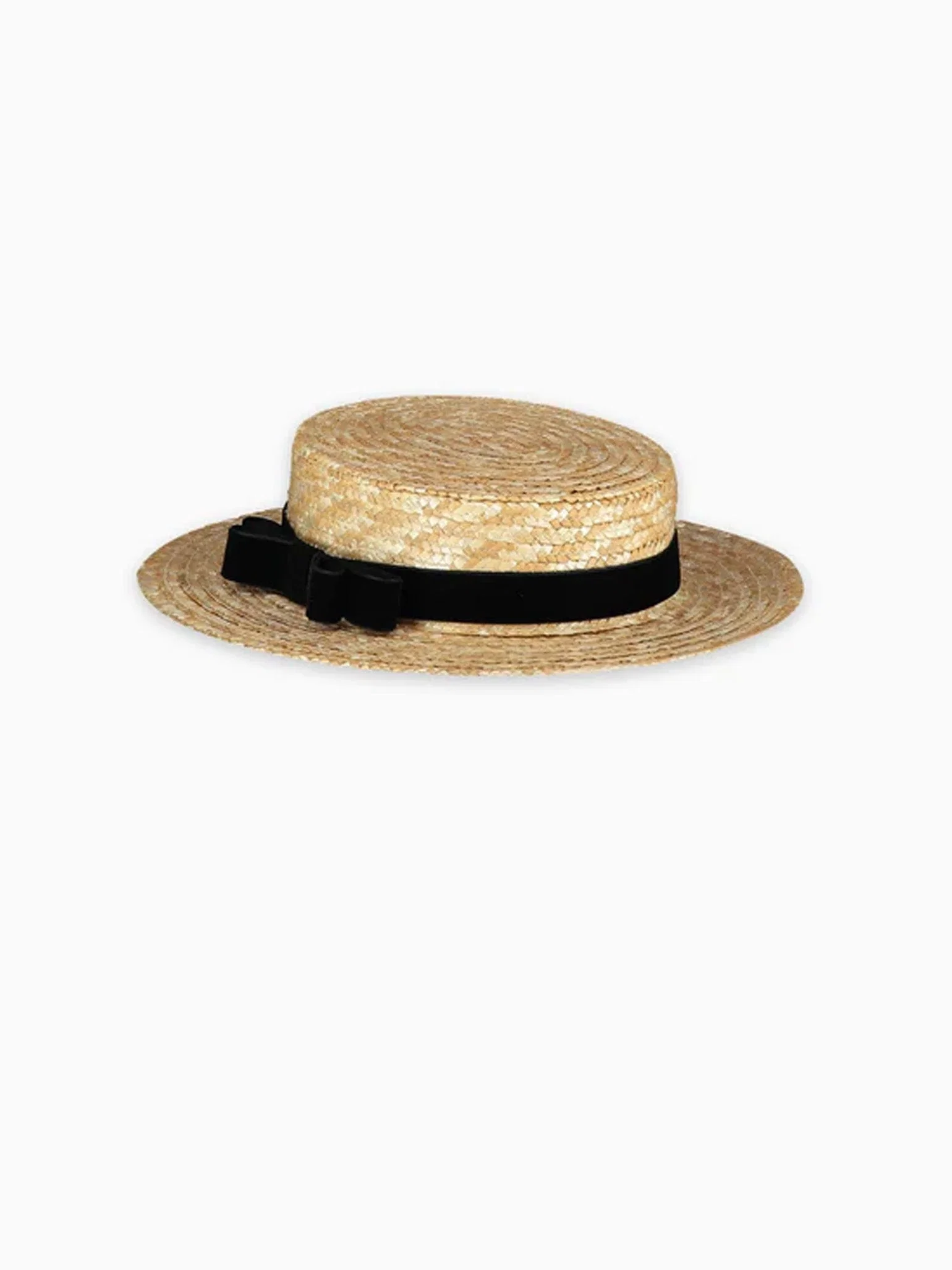 Image of Black Rambla Straw Kids Hat