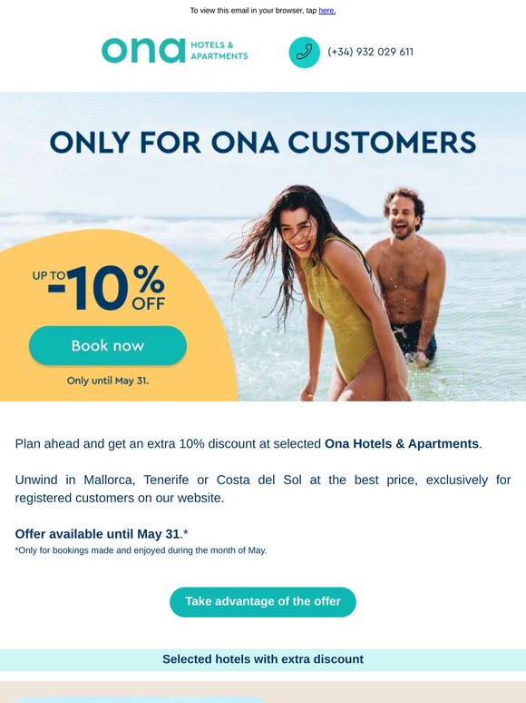 Your next getaway with up to 10% EXTRA