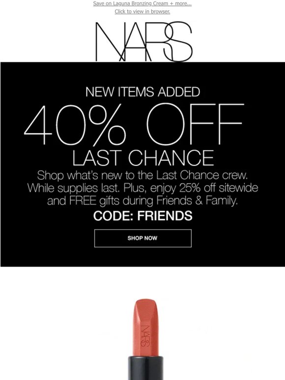 New items added: 40% off. 🚨