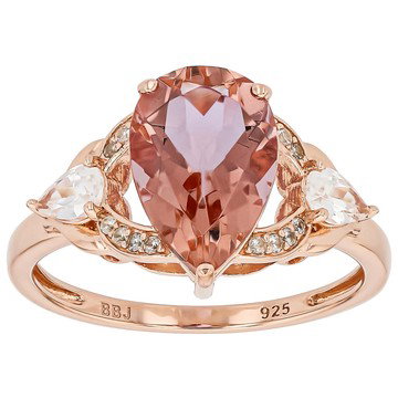 Color Change Zandrite(R) 18k Rose Gold Over Sterling Silver Ring 4.17ctw