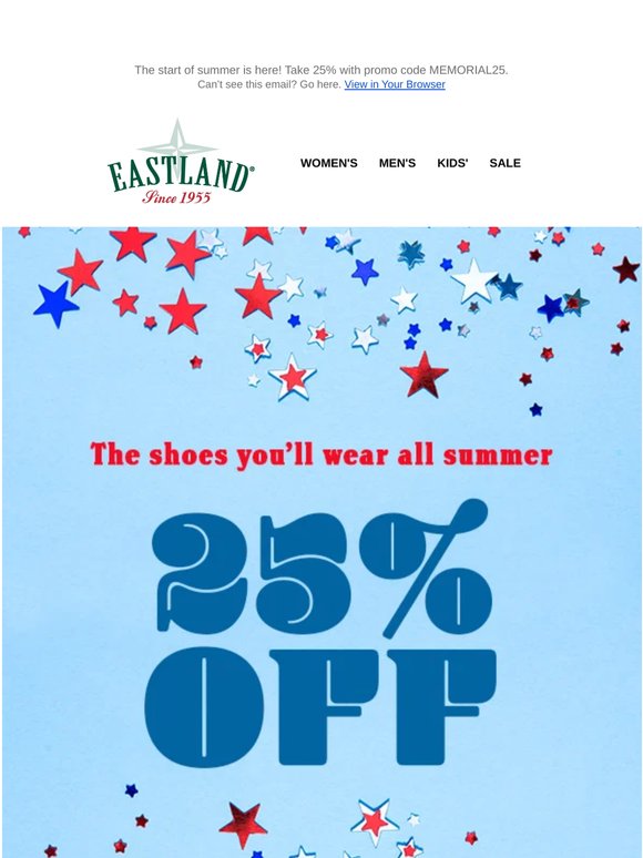 Enjoy 25% Off During Our Memorial Day Sale ⭐⭐