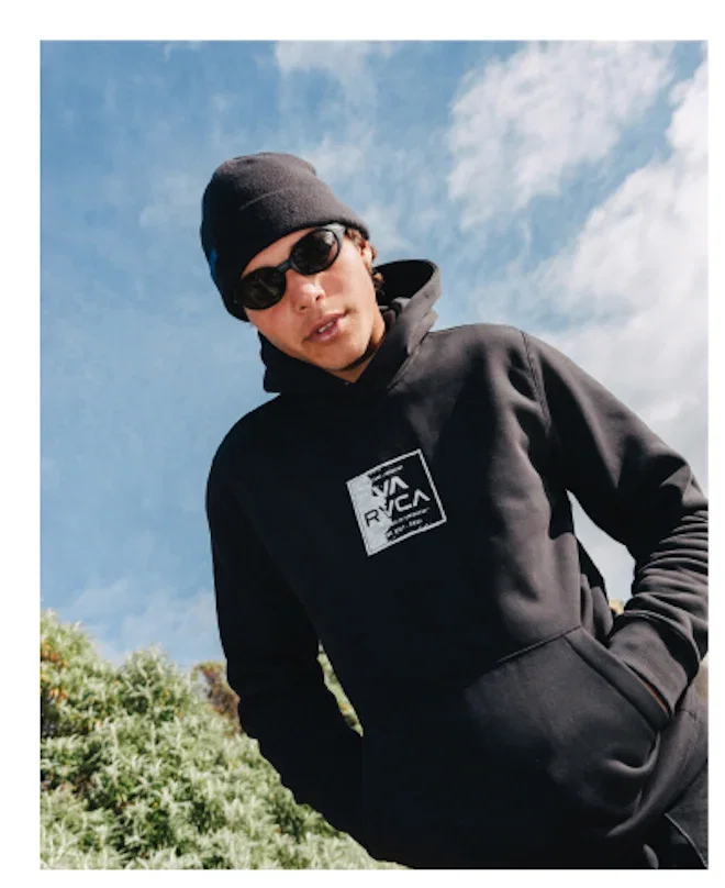 RVCA CREDITS PULLOVER HOODIE
