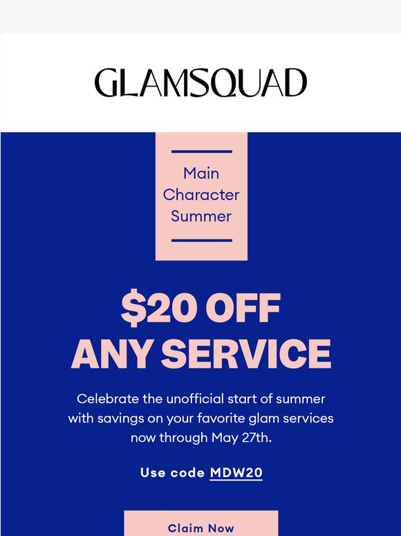 $20 OFF is yours