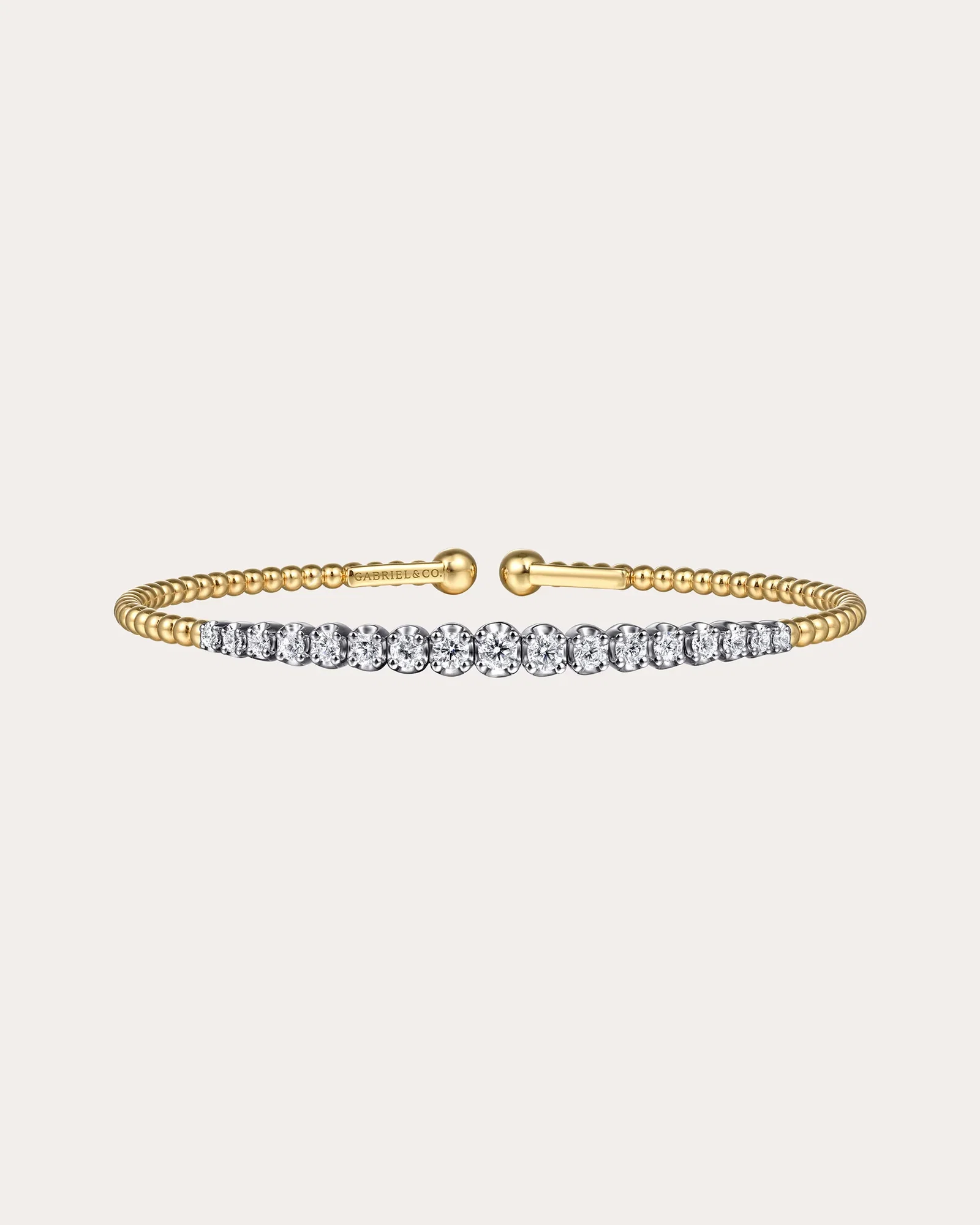 Diamond & 14k Gold Two-Tone Bujukan Cuff
