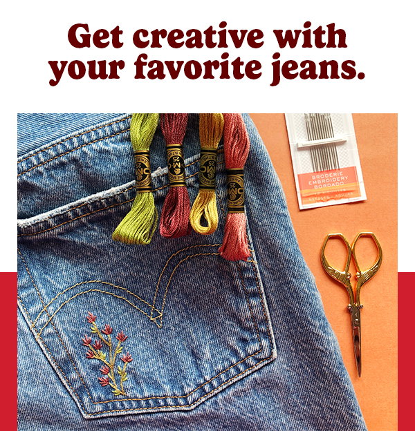 Get creative with your favorite jeans.