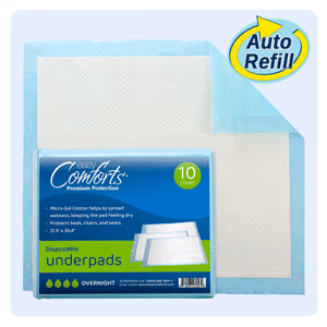 Easy Comforts™ Premium Protection Disposable Underpads, Package