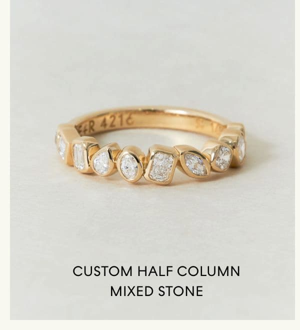 Custom Half Column Mixed Stone