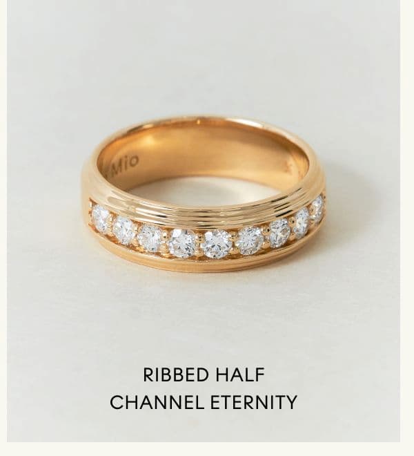 Ribbed Half Channel Eternity