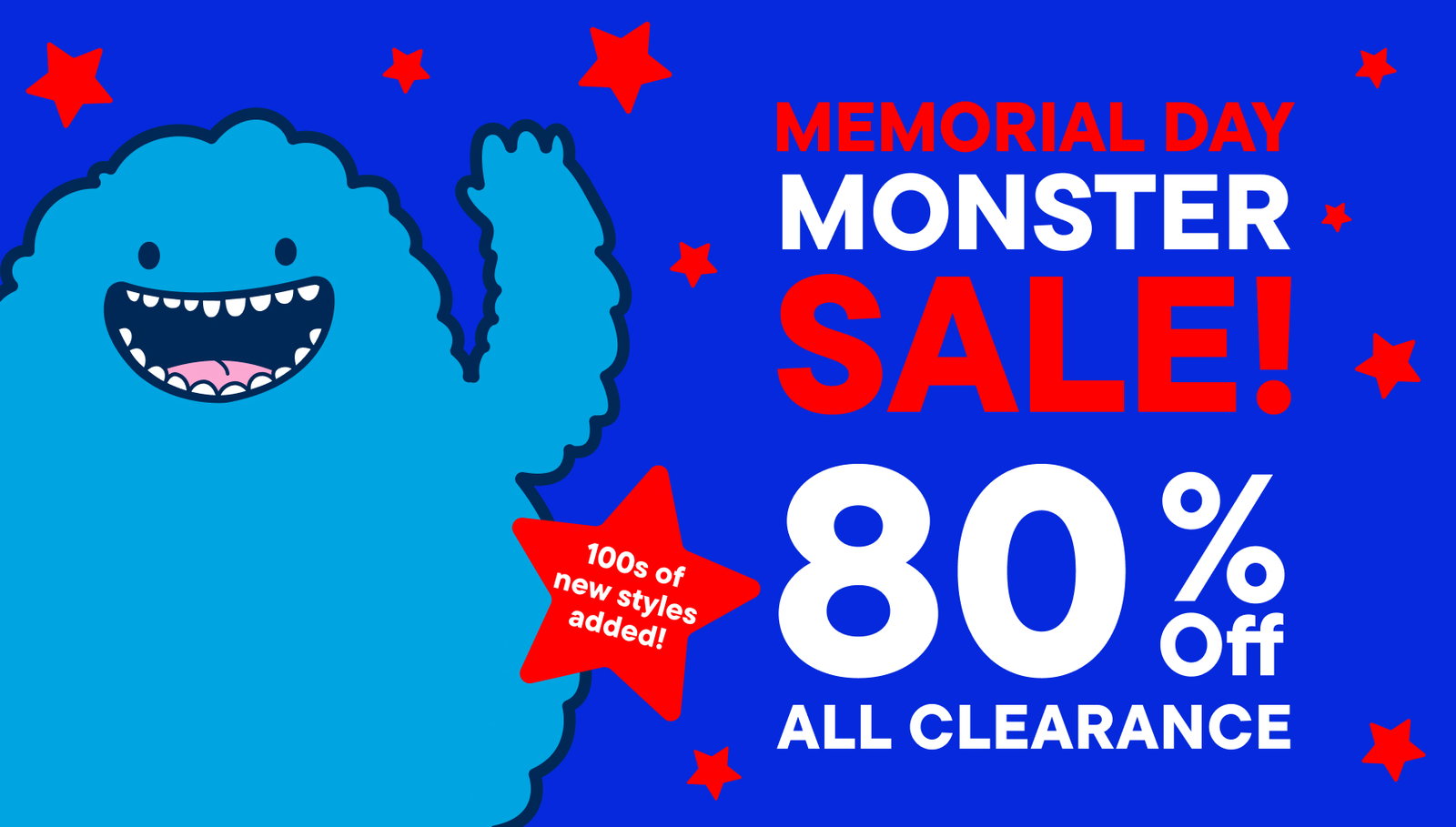 80% Off Monster Clearance 