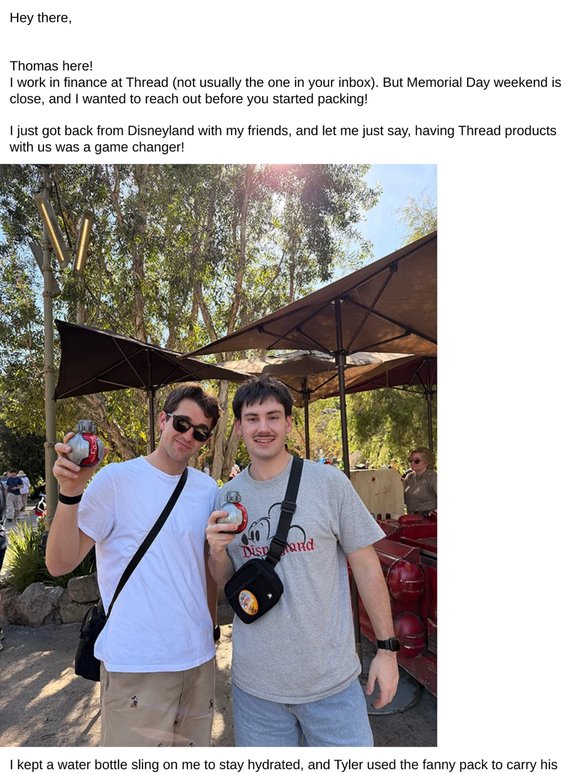 Thomas + Thread + Disneyland = The perfect long weekend