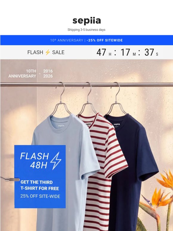 Buy 2 T-shirts, get 1 FREE