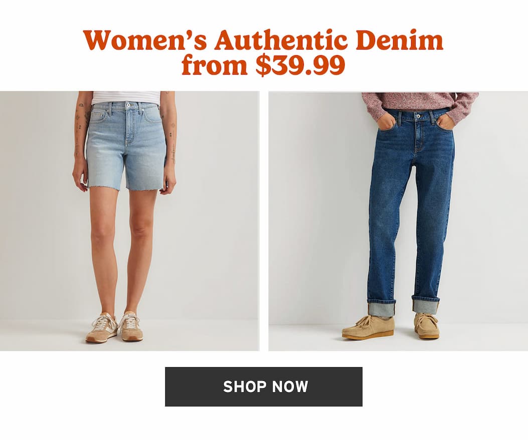 Women's Authentic Denim from $39.99