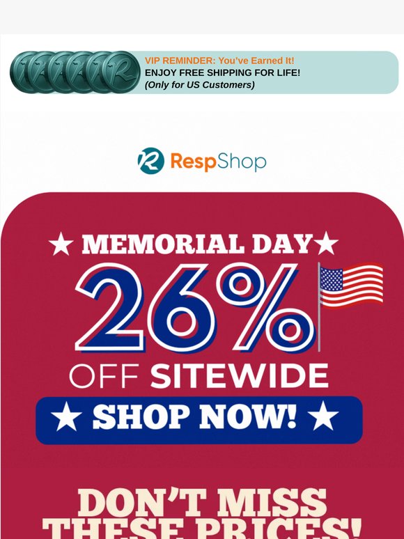 🇺🇸 Bigger Than Black Friday? 26% OFF