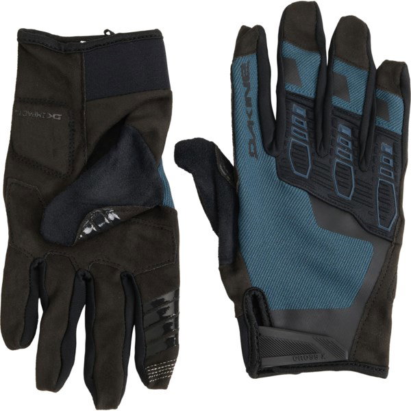 DaKine Cross-X Bike Gloves | Midnight Blue | Size Medium | Wicking Fabric | Moisture Wicking
