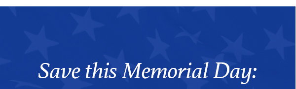Save this Memorial Day