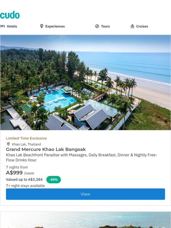 Grand Mercure Khao Lak Beachfront Paradise w. Daily Dining & Nightly Free-Flow Drinks Hour
