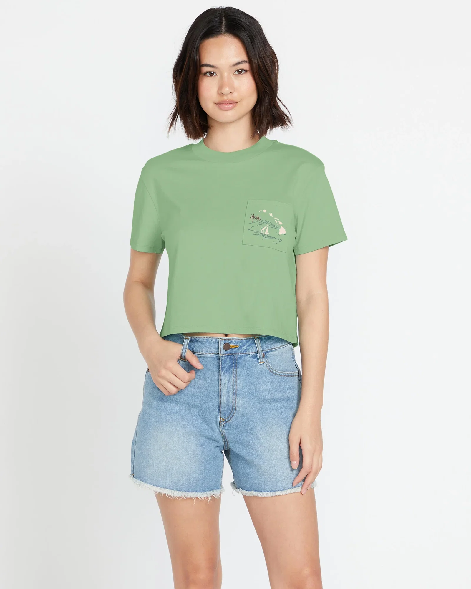 Image of Women's Volcom Island Pocket Tee