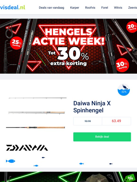 🪝 Hengel nu je korting binnen!