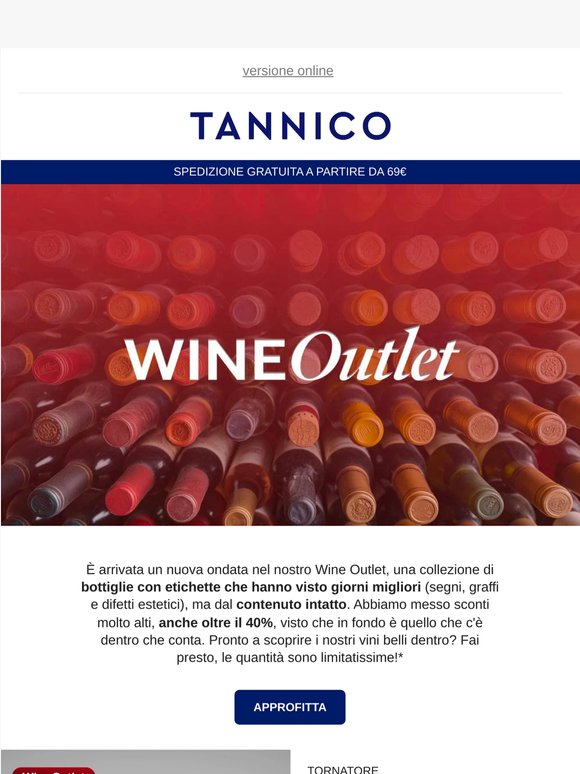 Wine Outlet 💰 Grandi sconti su grandi bottiglie