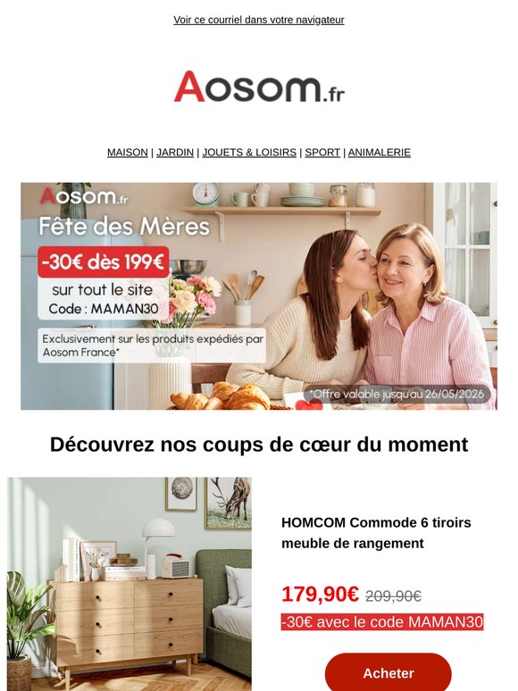💐 Un cadeau parfait pour maman : -30€ offerts !