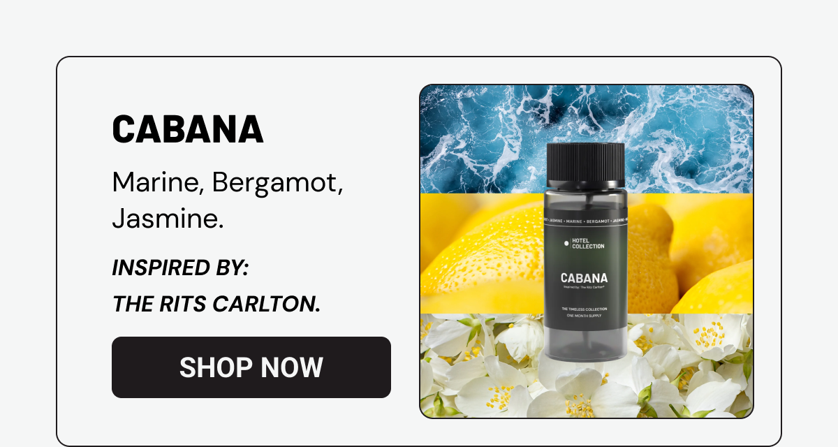 CABANA - Marine, Bergamot, Jasmine.