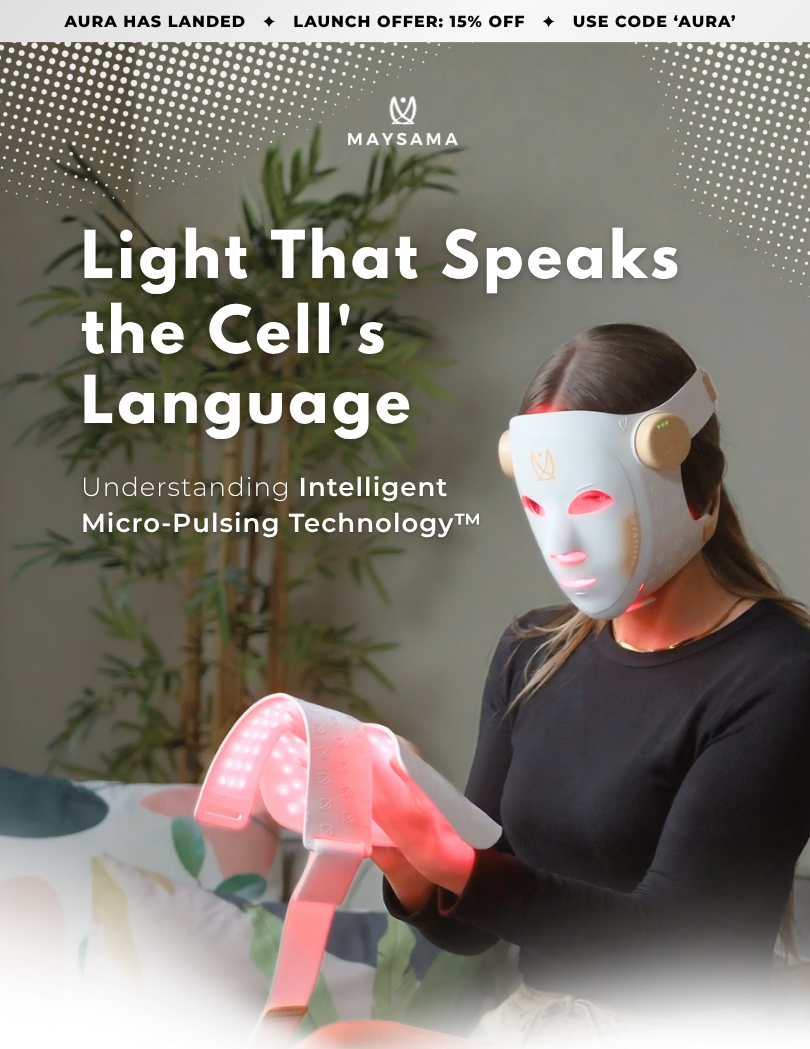 AURA speaks your cells language! Secure yours and save 15% with code AURA.