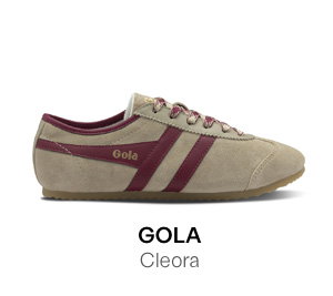 Gola Women's Cleora Sneakers in Bone/Cherry