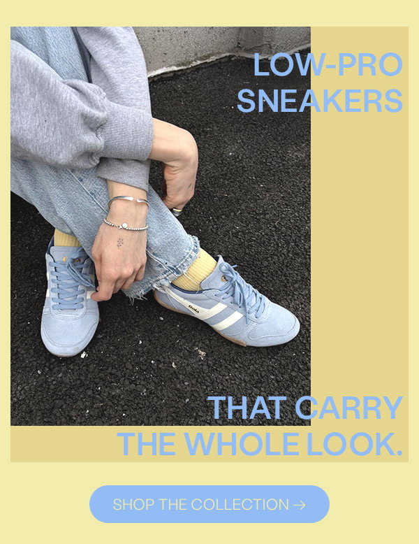 Low-pro sneakers that carry the whole look. Shop the Collection