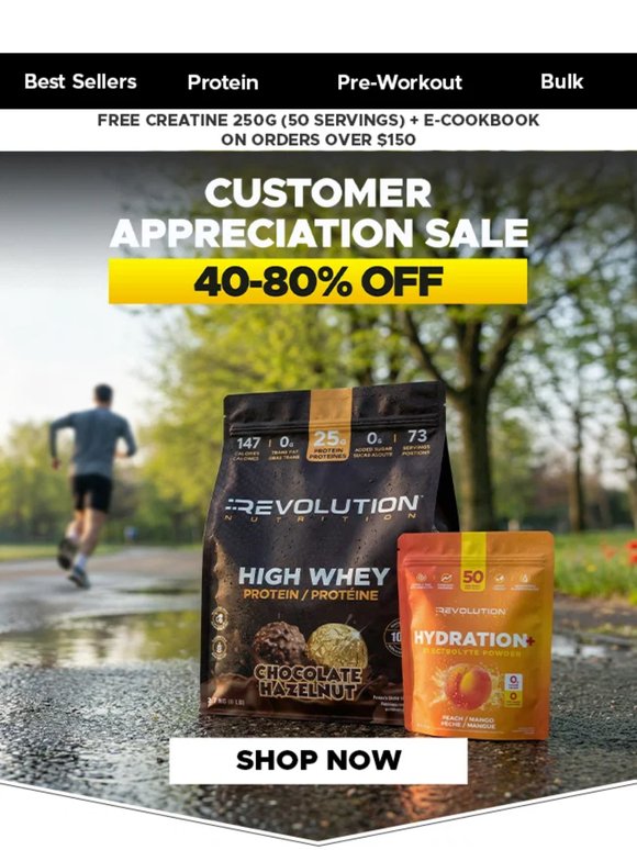 50 Servings of Creatine 🏋️‍♂️ Yours at Checkout on Orders $150+