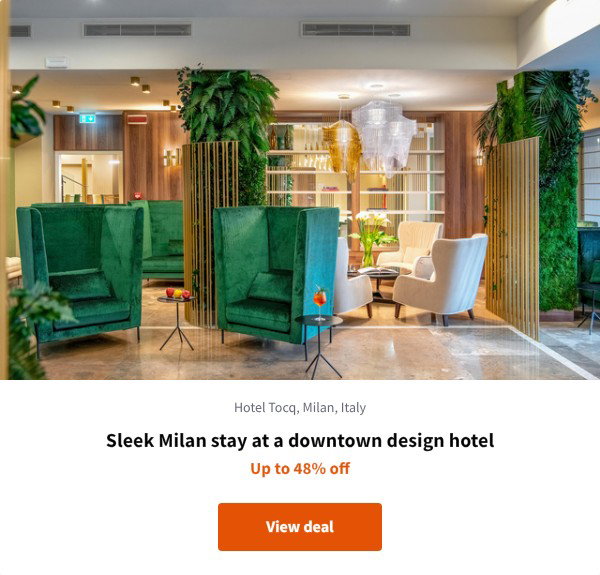 Sleek Milan stay at a downtown design hotel