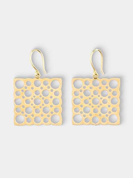 Women's Vintage 1970 Liisa Vitali for Nestor Westerback Pitsi 14-Karat Gold Earrings