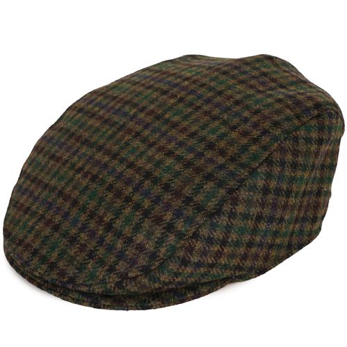 Dents Abraham Moon Flat Cap - Forest Green