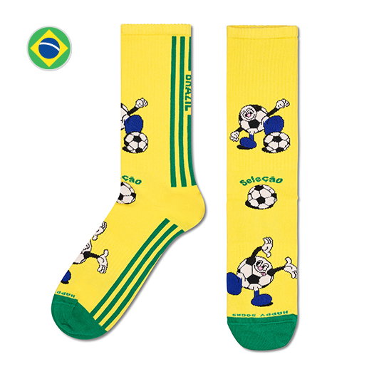 Team Brazil Football Sneaker Sock