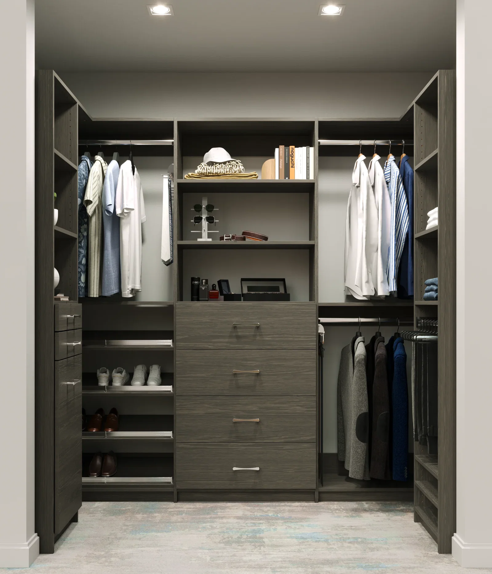 gray closet 