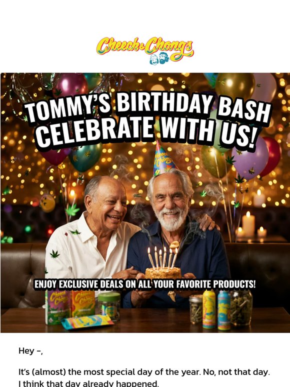 Happy 88th Birthday Tommy! 🎉 One year closer to 420 🍃