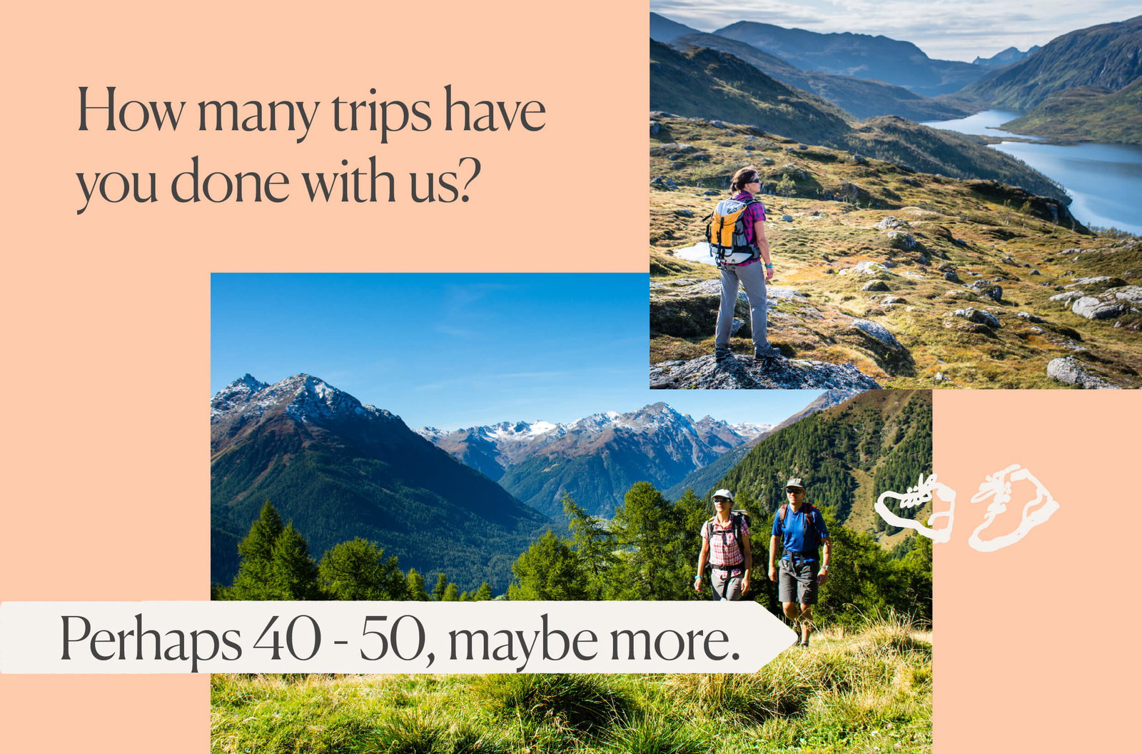 Penny and Eric completed 40 to 50 trips with Inntravel