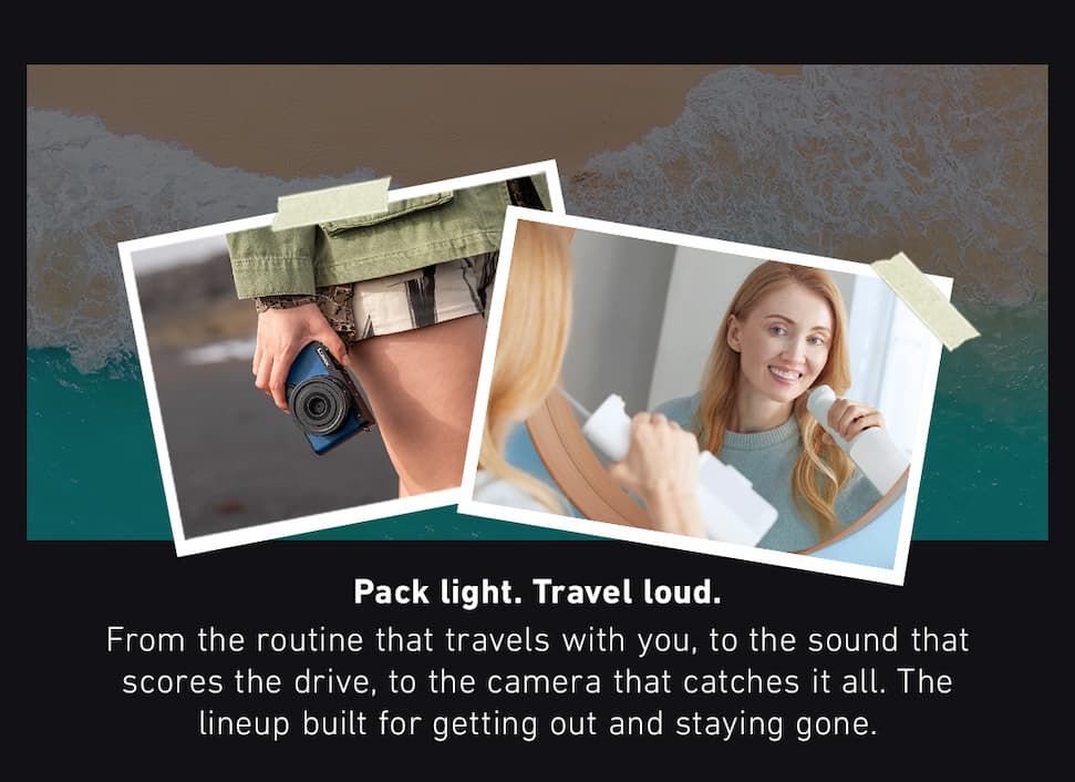 Pack Light. Travel Loud.