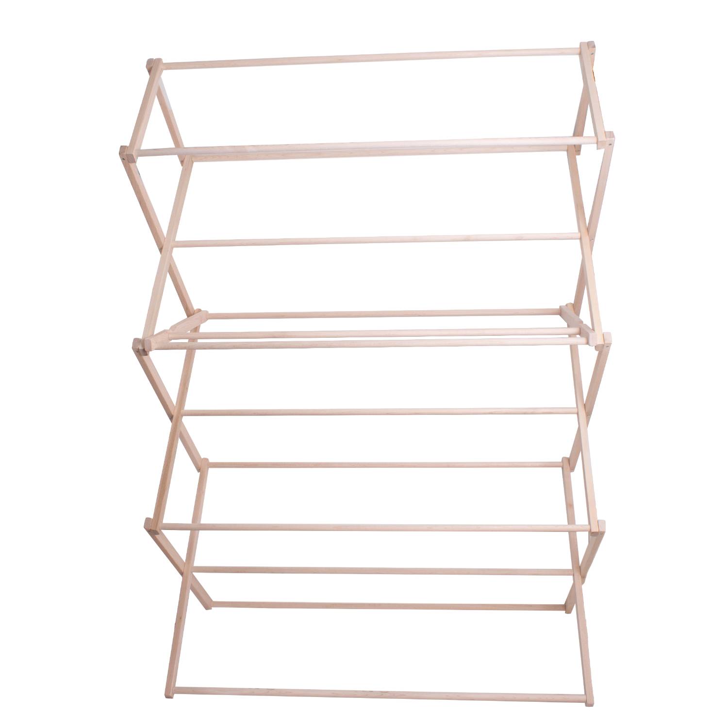 Image of Premium Wooden Clothes Drying Rack - Large